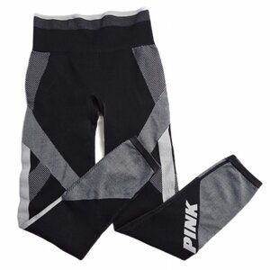 PINK by VS Cool & Comfy Ribbed Tights Size S